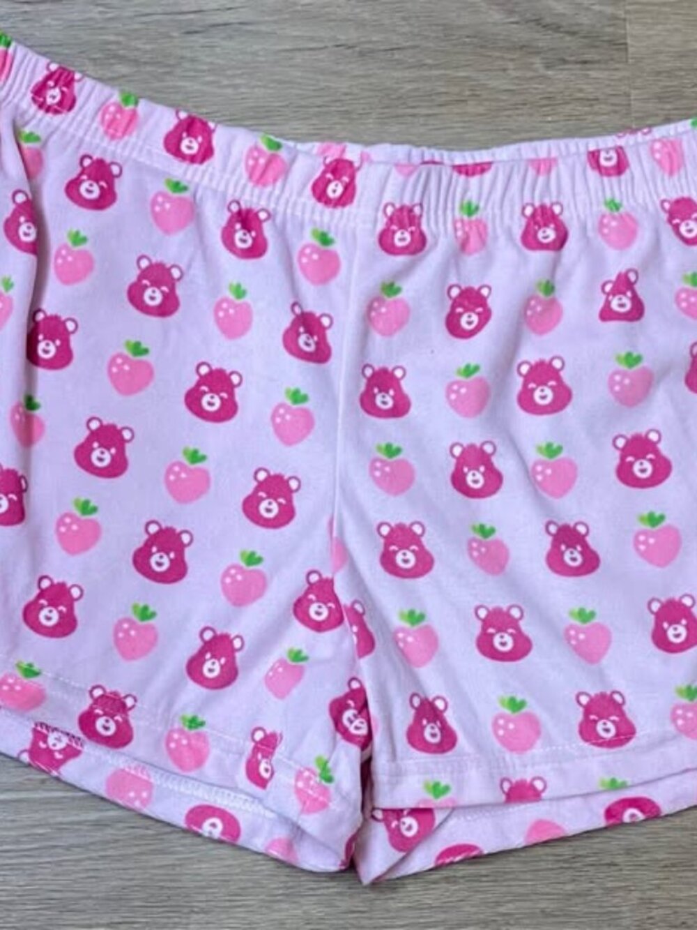 Strawberry Shortcake x Care Bears Plush Soft Lounge Shorts – Size Large